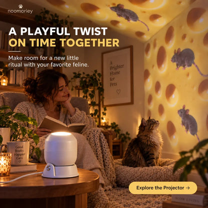 ⏳ Last Day 49% OFF – 🧀 Cheese & Mouse Playtime Projector