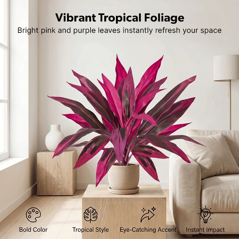 🎁 Last Day 49% OFF🌿 Realistic Boston Fern & Dragon's Blood Tree Faux Plants