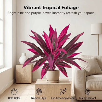🎁 Last Day 49% OFF🌿 Realistic Boston Fern & Dragon's Blood Tree Faux Plants
