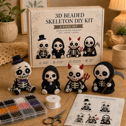 ⏳Limited-time 49% off🏆 💀 3D Beaded Skeleton DIY Kit
