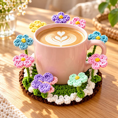 ✨ Last Day – 60% OFF!🌟Handmade Crochet Floral Coaster | Everlasting Table Art 🌸