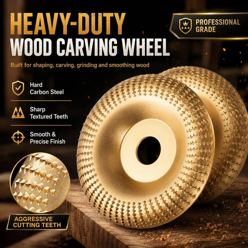 ⚒️Wood Carving Disc Set Heavy-Duty Steel Wheel for Angle Grinder