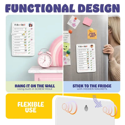 🔥Last Day 50% OFF - 👦FUN and DONE Kids Magnetic Chore Chart 🎯