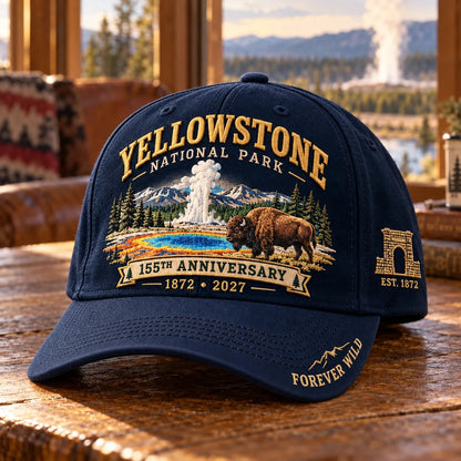 ⏳ Last Day 49% OFF – 🦬Yellowstone National Park 155th Anniversary Classic Cap