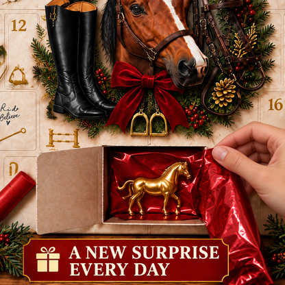 ⏳ Last Day 50% OFF-🐴24 Day Equestrian Countdown Calendar