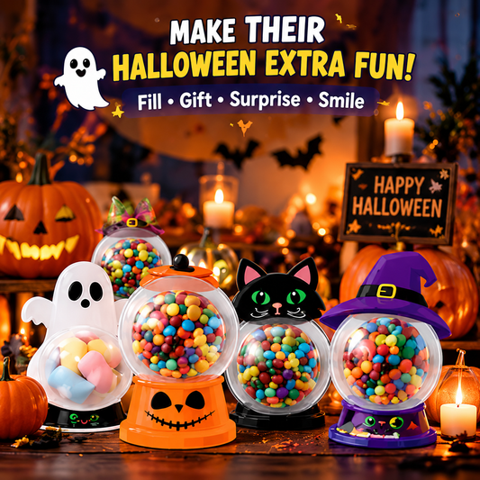 💀Halloween Sale 49% OFF-🎃Halloween Gashapon Machine Candy Bags Set