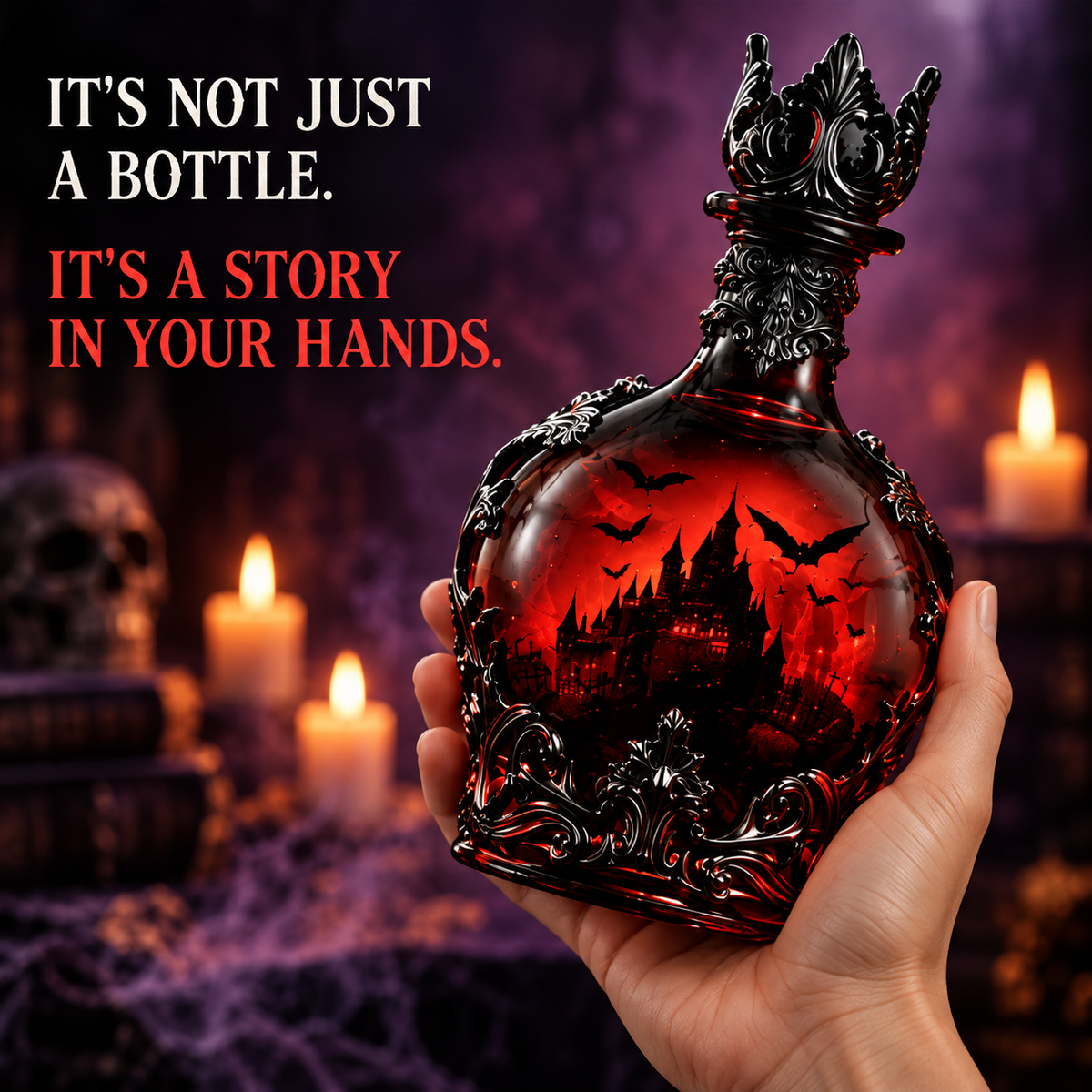 💥LAST DAY 50% OFF-🥃Halloween Potion-Style Whiskey Bottle