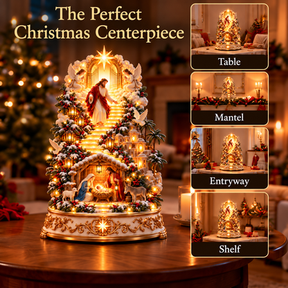 ✨ Last Day – 60% OFF!✨ Heavenly Nativity Christmas Tree™ Light-Up Ornament✝️