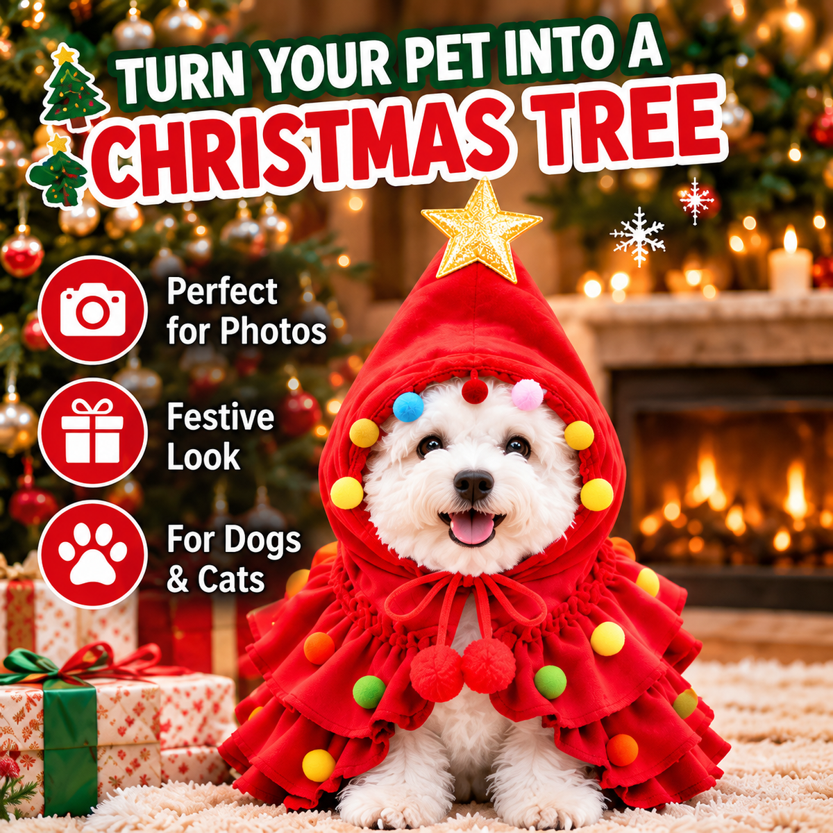 🔥Last Day 50% OFF-🐱🐶Christmas Clothes For Cats And Dogs