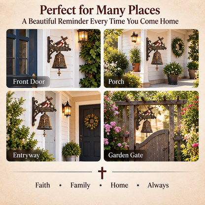 ⏳ Last Day 49% OFF –✝️Jesus Cross Christian Hanging Bell