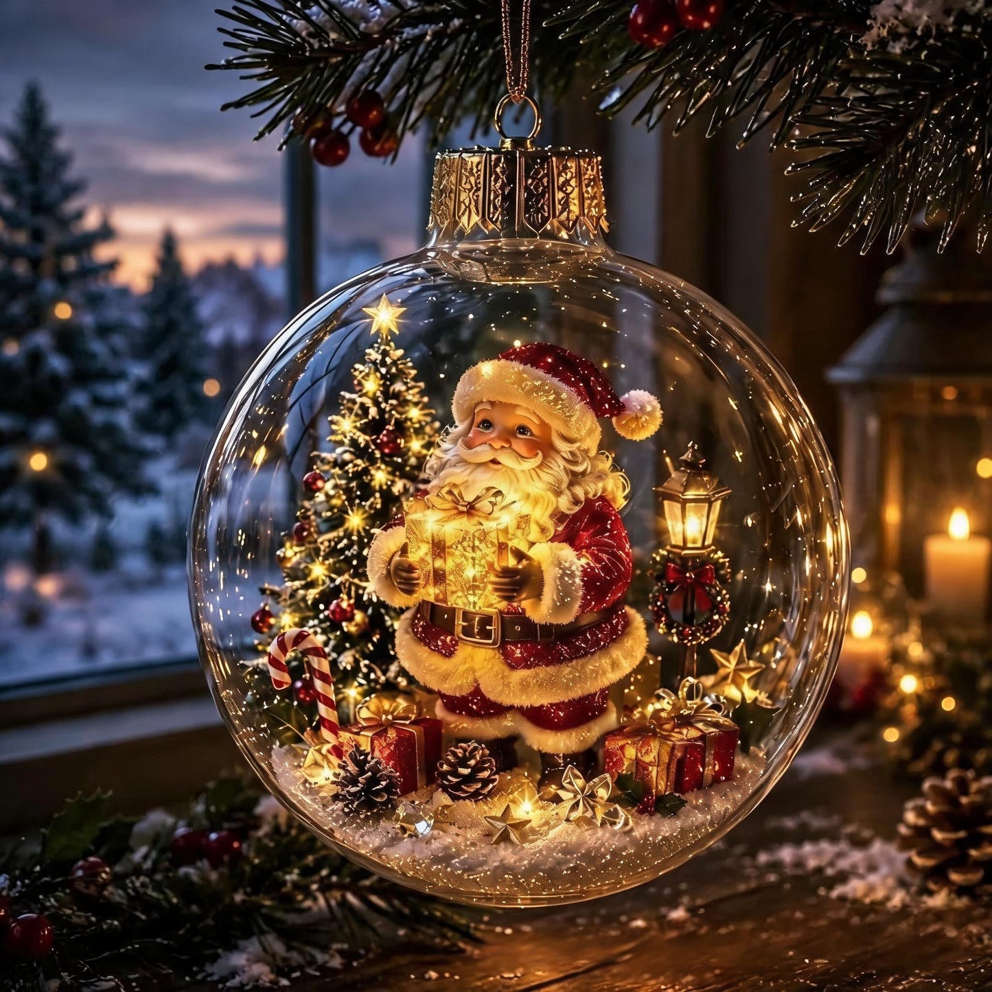 🎄Light Up Christmas Diorama Ornamen – A Magical Mini Winter Wonderland for Your Holiday Home