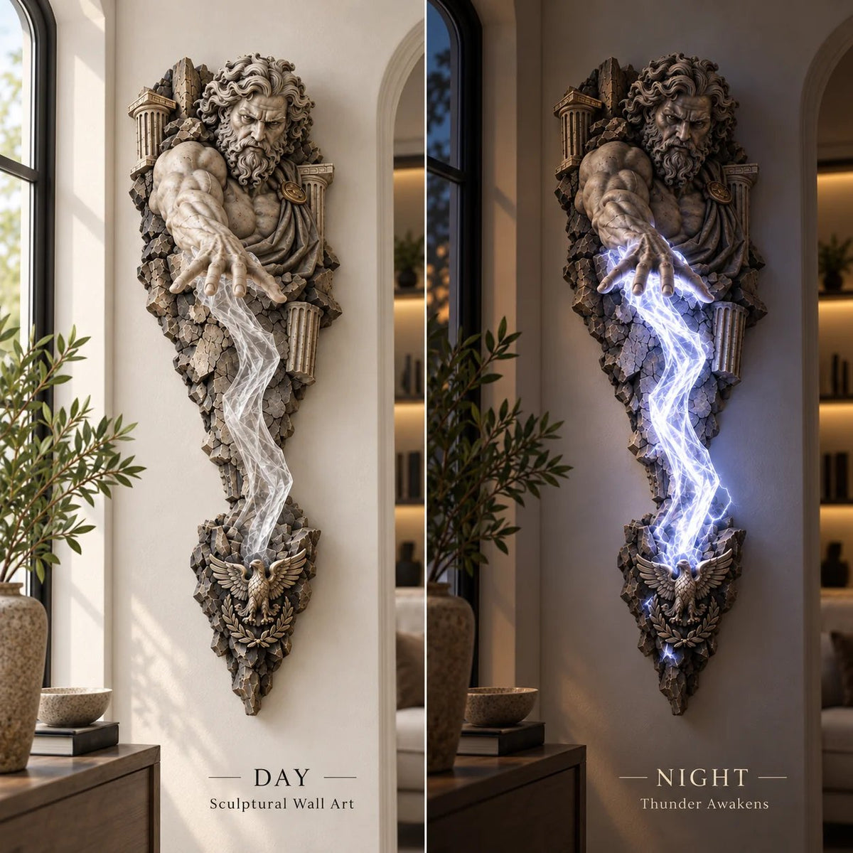 Limited Stock 49% OFF  ⚡🌊 Mythological Sculpture Wall Lamp Collection 🏛✨