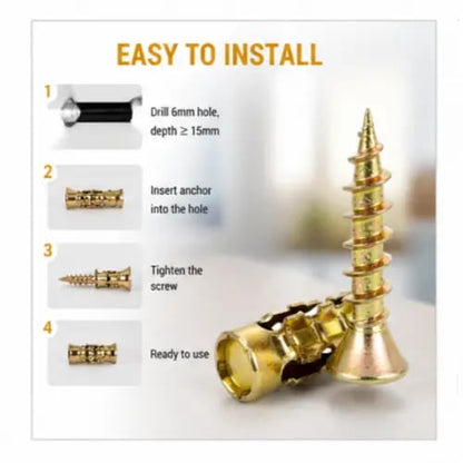 ⏳Limited-time 49% off🏆6*14mm Door Hinge Threaded Repair Screw