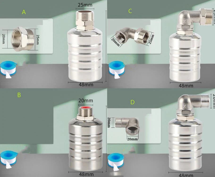 🌊💦 304 Stainless Steel Automatic Float Valve for Water Tank🚰