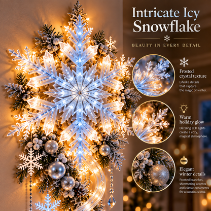 🔥Last Day 49% OFF-❄️Giant Snowflake Blizzard Track Light