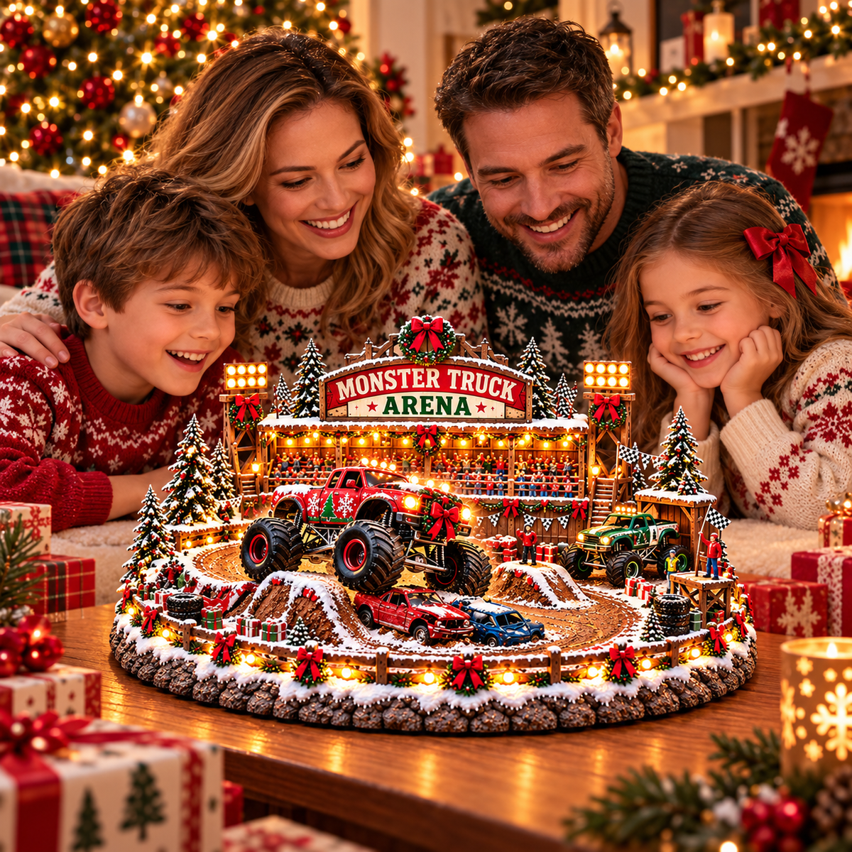 🔥Last Day 49% OFF🔥🚗🎄 Christmas Classic Gas Station Village™ – Lighted Vintage American Gas Station with Classic Cars