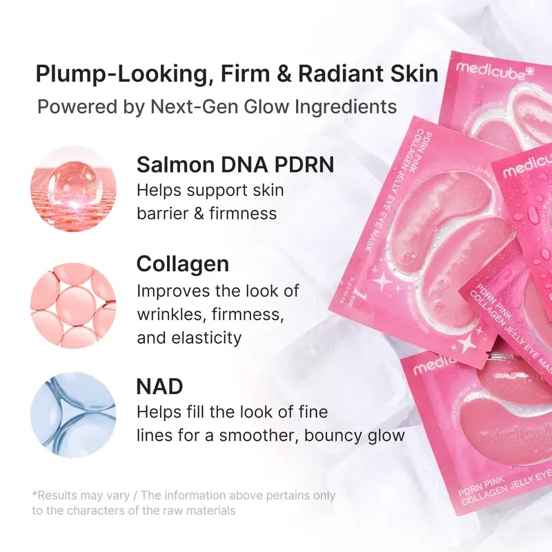 👁️ PDRN Collagen Eye Mask – De-Puff & Firm with NAD, Hydrogel Patches for Tired Eyes