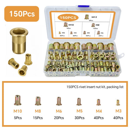 🚀 Mid-Year Madness Sale!🔩 M3-M10 Rivet Nut Gun Replacement Heads Metric Rivnut Tool Mandrel Nose Tips