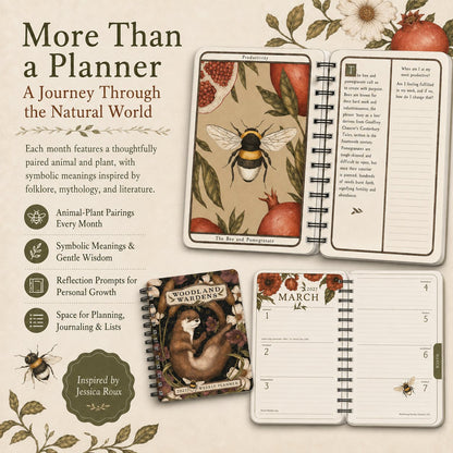 🌙Woodland Wardens 2027 Nature-Inspired Planner 🌿🦊–A Year of Nature's Wisdom & Intention