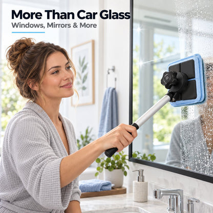 🔥Hot Sale 50% OFF🚗Dual Magnetic Car Windshield Cleaner | Streak-Free Auto Glass Cleaning Kit