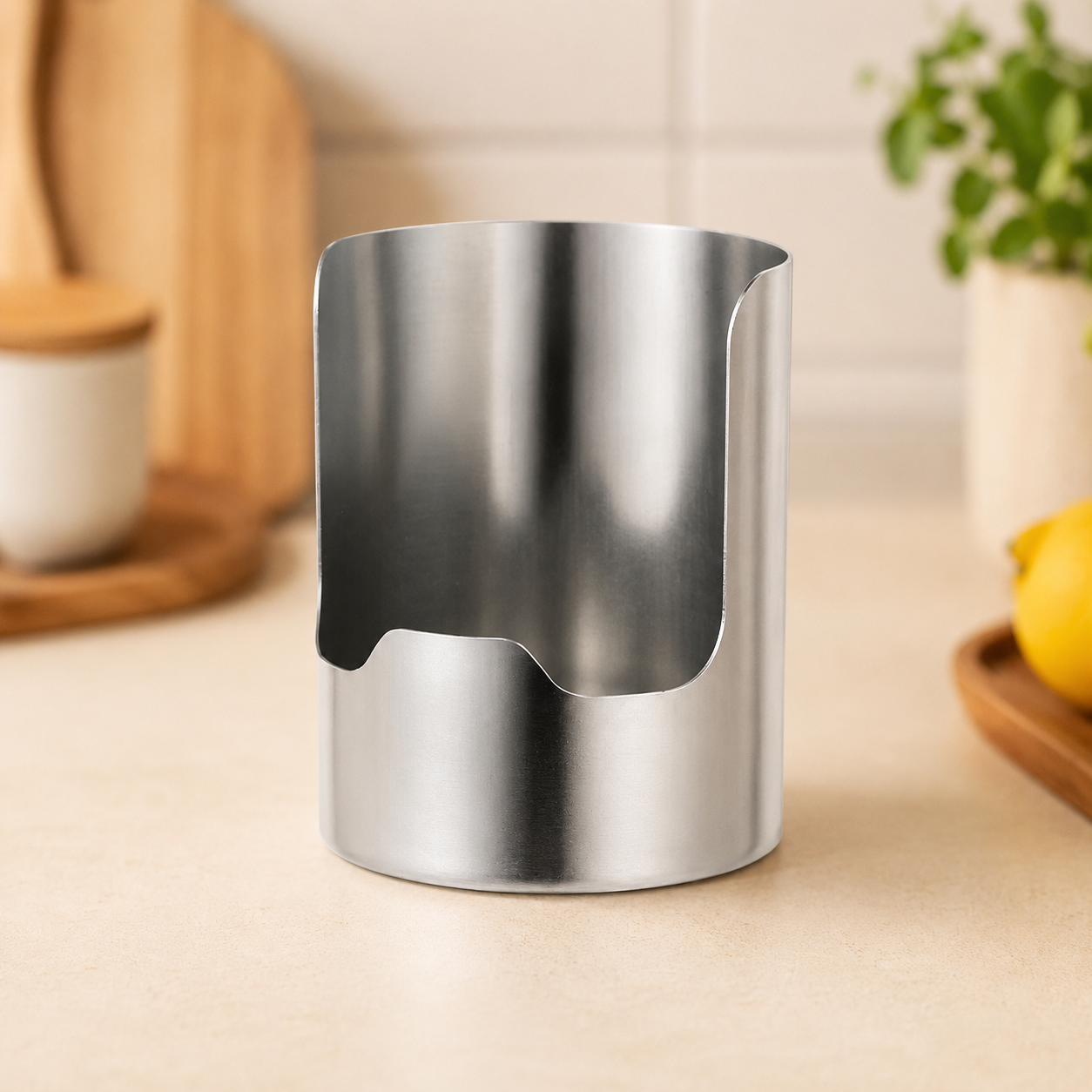 🍳Thickened Stainless Steel Utensil Organizer – Rust Resistant & Easy Clean