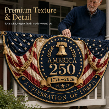 🇺🇸America 250th Anniversary Patriotic Fan Bunting Flag
