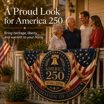 🇺🇸America 250th Anniversary Patriotic Fan Bunting Flag