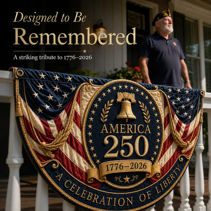🇺🇸America 250th Anniversary Patriotic Fan Bunting Flag
