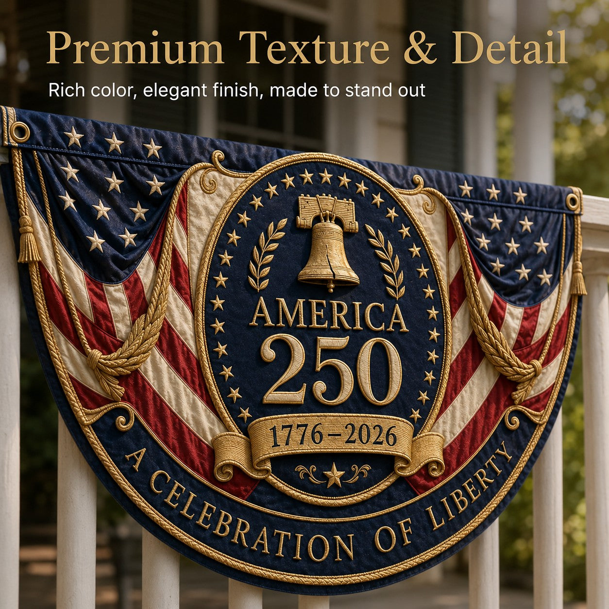 🇺🇸America 250th Anniversary Patriotic Fan Bunting Flag