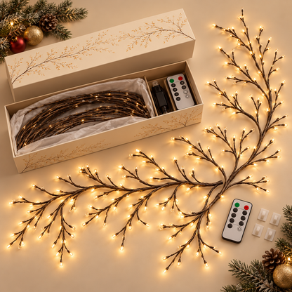 🔥LAST DAY 50% OFF -✨Remote-Controlled Flexible LED Branch Light for Wall Mounting