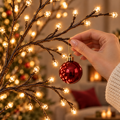 🔥LAST DAY 50% OFF -✨Remote-Controlled Flexible LED Branch Light for Wall Mounting