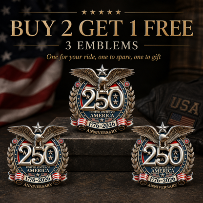 🇺🇸 250th Anniversary Sale - 250th Anniversary USA Eagle Metal Emblem