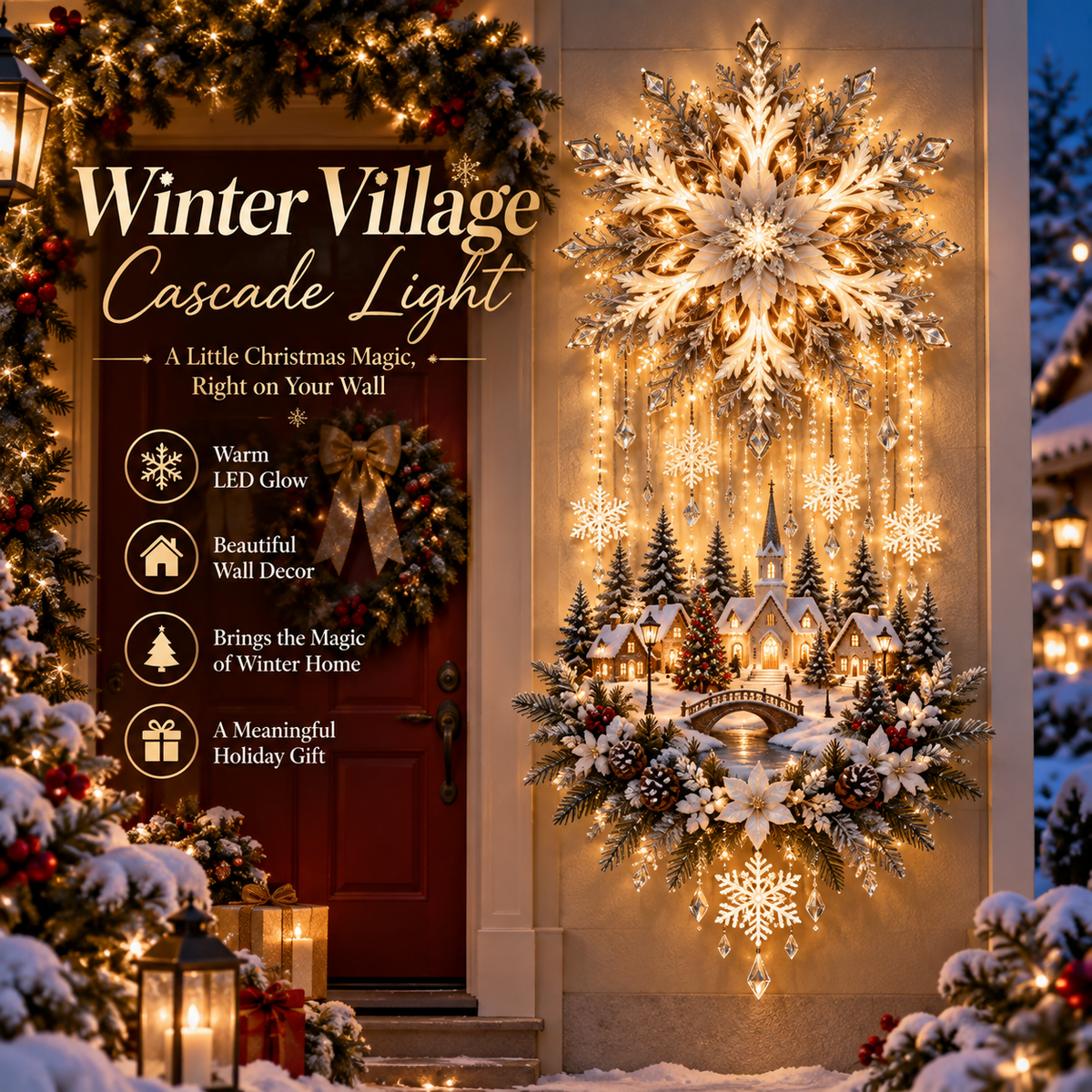 🎄Christmas Magic Glow Garden Light – ⭐Light Up Your Holiday Wonderland🎄