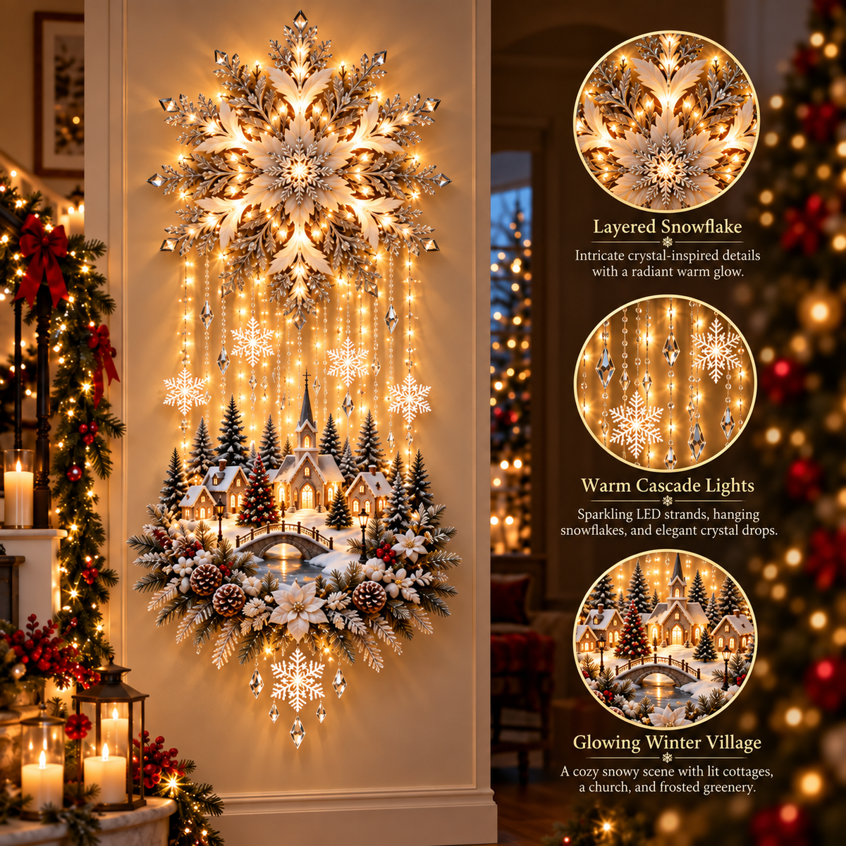🎄Christmas Magic Glow Garden Light – ⭐Light Up Your Holiday Wonderland🎄