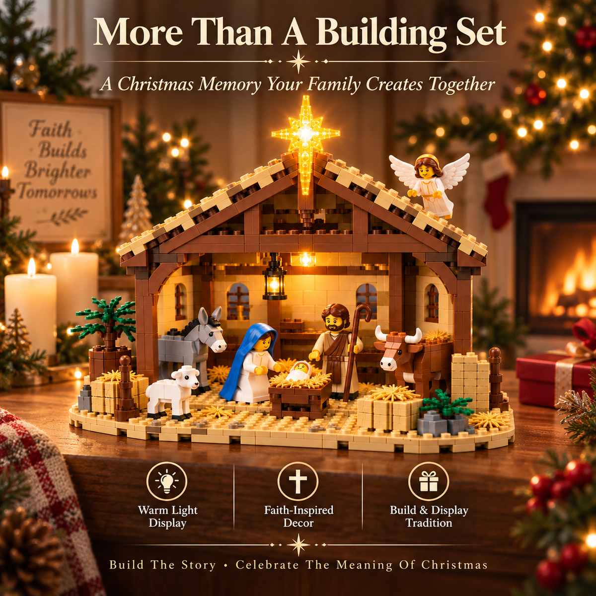 🎄 Christmas Special 50% OFF✨🌟The Nativity Story Building Block Set