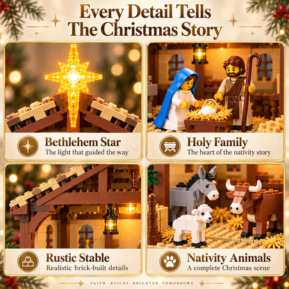 🎄 Christmas Special 50% OFF✨🌟The Nativity Story Building Block Set