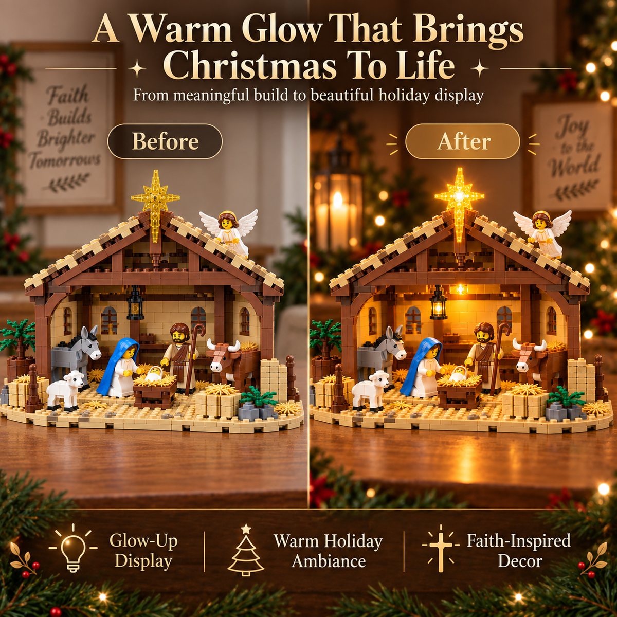 🎄 Christmas Special 50% OFF✨🌟The Nativity Story Building Block Set