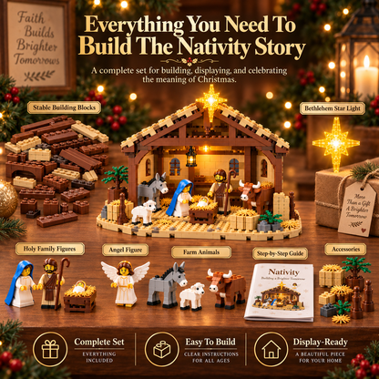 🎄 Christmas Special 50% OFF✨🌟The Nativity Story Building Block Set