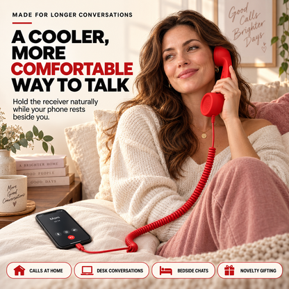 💥Hot Sale 50% Off -☎️ Retro Wired Phone Handset for Smartphones