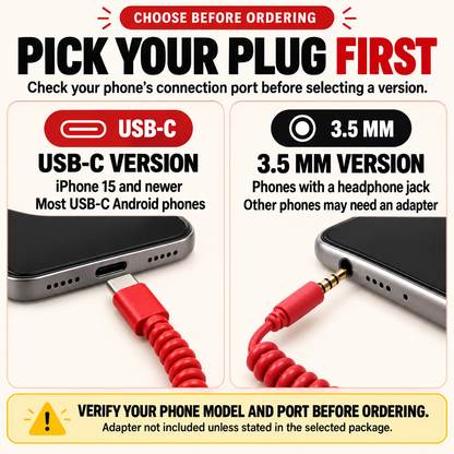💥Hot Sale 50% Off -☎️ Retro Wired Phone Handset for Smartphones