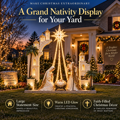 🔥 LAST DAY 49% OFF✨Christmas Star Nativity Scene Light™