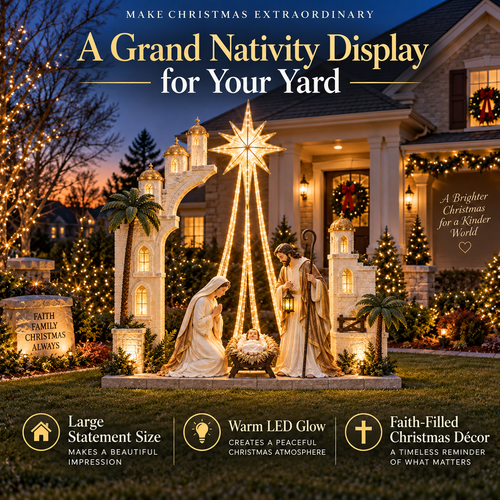 🔥 LAST DAY 49% OFF✨Christmas Star Nativity Scene Light™