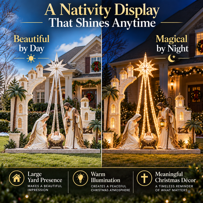 🔥 LAST DAY 49% OFF✨Christmas Star Nativity Scene Light™