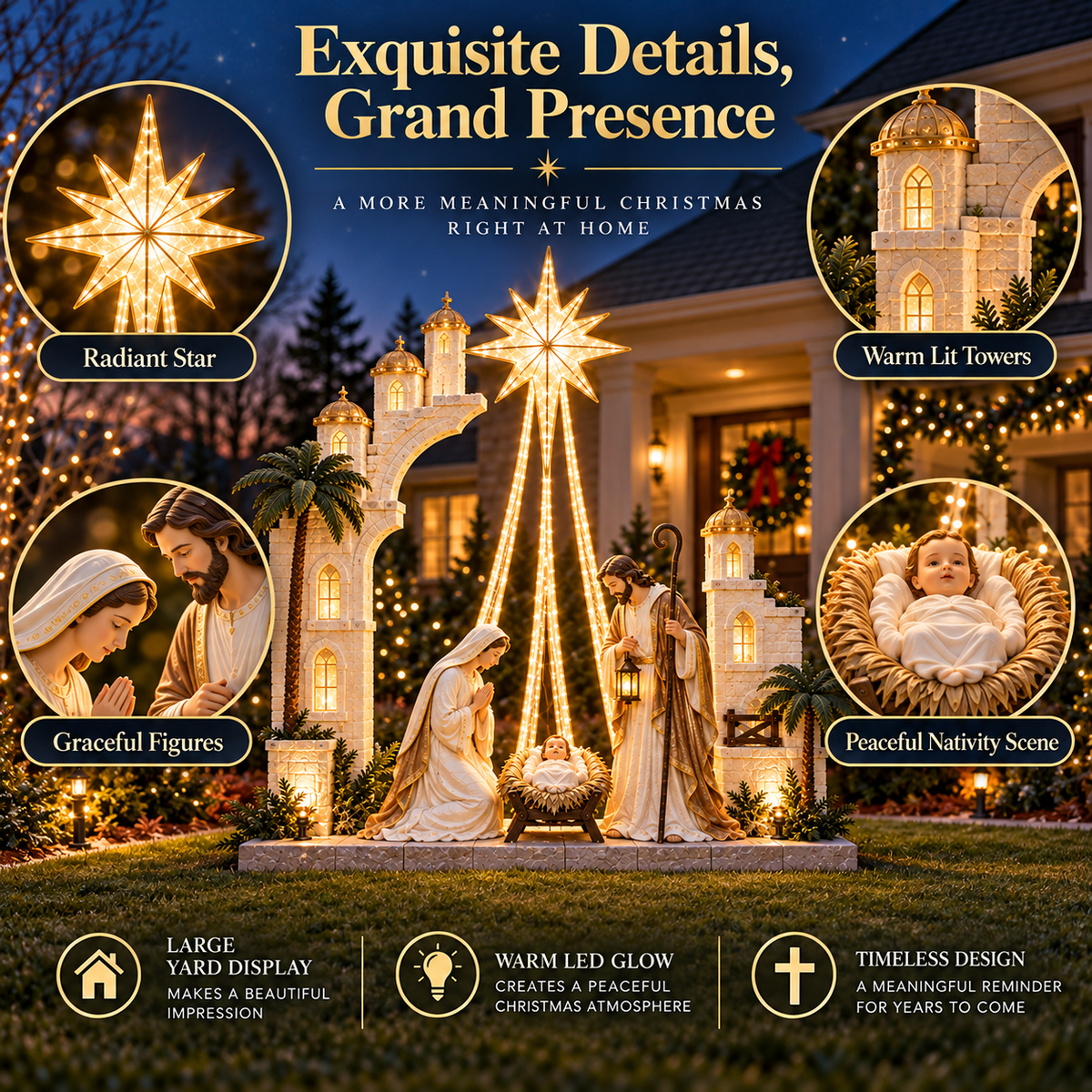 🔥 LAST DAY 49% OFF✨Christmas Star Nativity Scene Light™