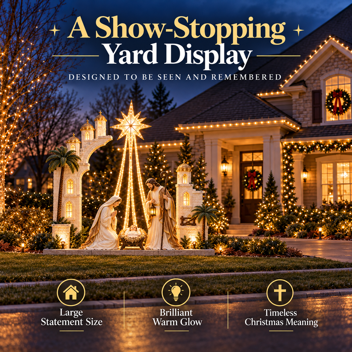 🔥 LAST DAY 49% OFF✨Christmas Star Nativity Scene Light™