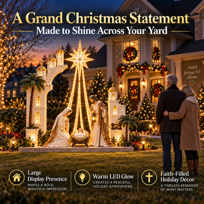 🔥 LAST DAY 49% OFF✨Christmas Star Nativity Scene Light™