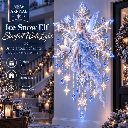 🔥 LAST DAY 49% OFF ❄️Ice Snow Elf Starfall Wall Light