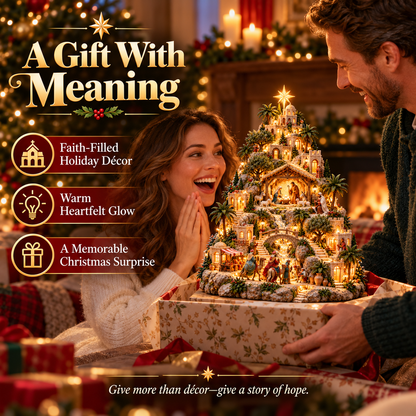 🎄 Last Day 50% OFF-✨ Lighted Bethlehem Nativity Village — A Glowing Christmas Story of Faith & Hope ✝️