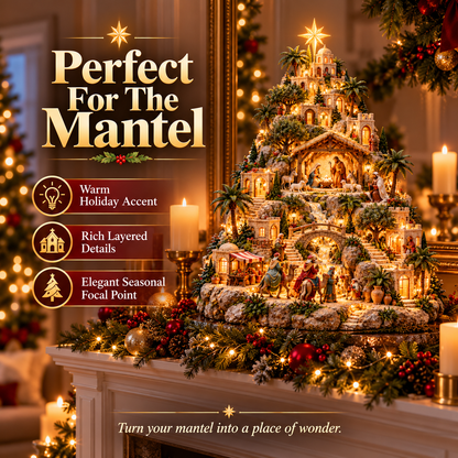 🎄 Last Day 50% OFF-✨ Lighted Bethlehem Nativity Village — A Glowing Christmas Story of Faith & Hope ✝️