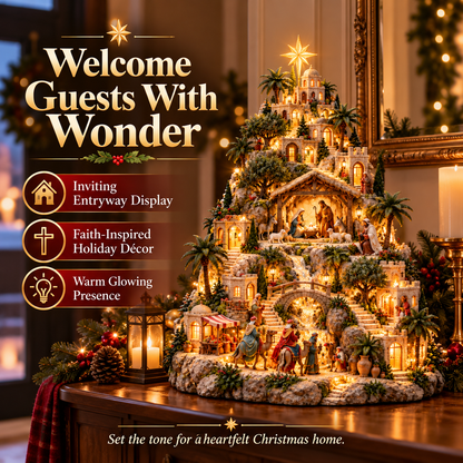 🎄 Last Day 50% OFF-✨ Lighted Bethlehem Nativity Village — A Glowing Christmas Story of Faith & Hope ✝️